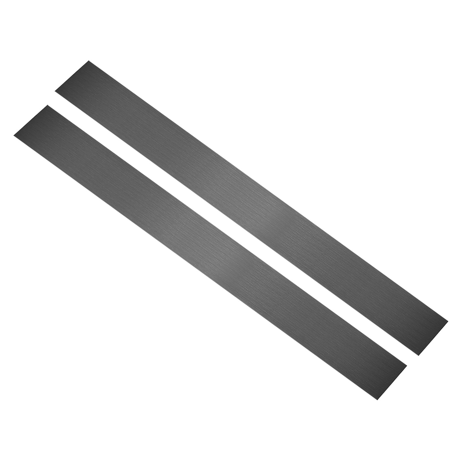 View 1 of **MISSING ONE**
uxcell 2Pcs 304 Stainless Steel Sheet Gap Filler, 30" x 3" Self-Adhesive Metal Molding Trim Strip Gap Cover for Microwave Mirror Frame Home Decoration, Brushed Black
