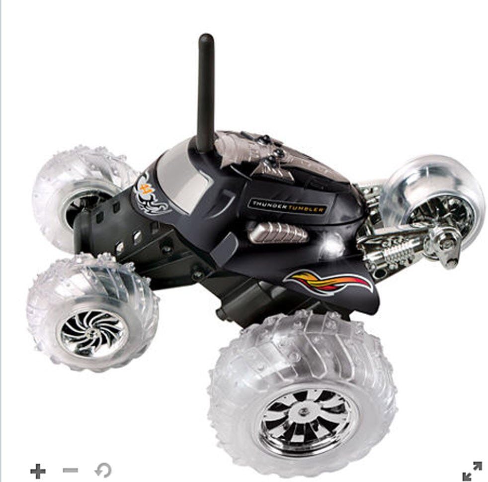 Shift3 Thunder Tumbler 49 MHz LED Lights Remote Control Car Black O/S