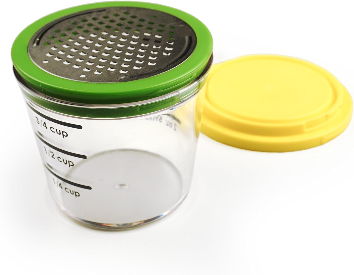 Photo 1 of RSVP International Kitchen Collection Multi-Function Zester/Grater, Airtight and Leak Proof Container, Dishwasher Safe, 6 oz Capacity, Yellow