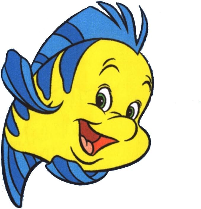Adhesivo La Sirenita Flounder pared adhesivo cartoon kids