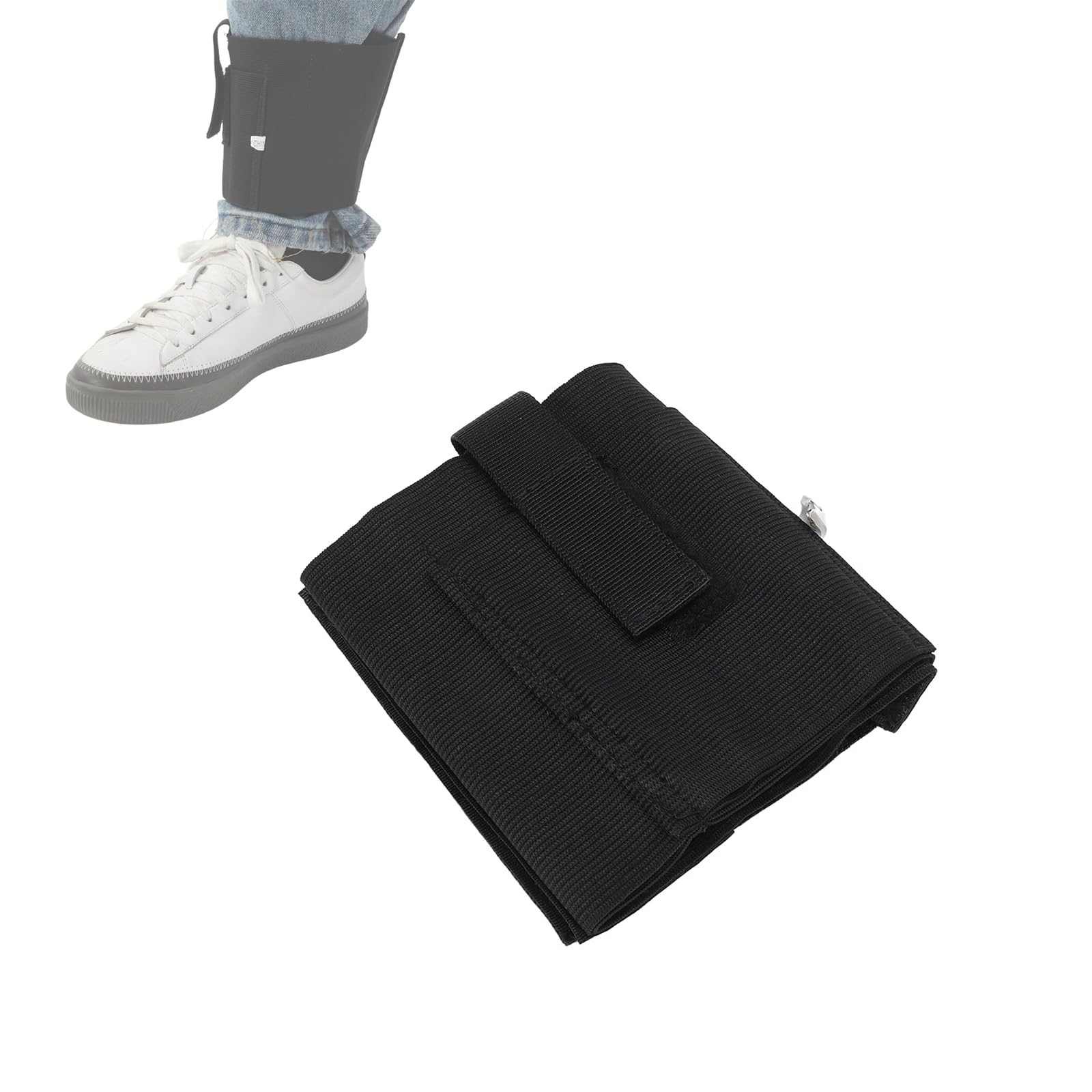 BigKing Ankle Holster, Oxford Cloth, Black, Ambidextrous, Adjustable, Fits Most Pistols & Revolvers