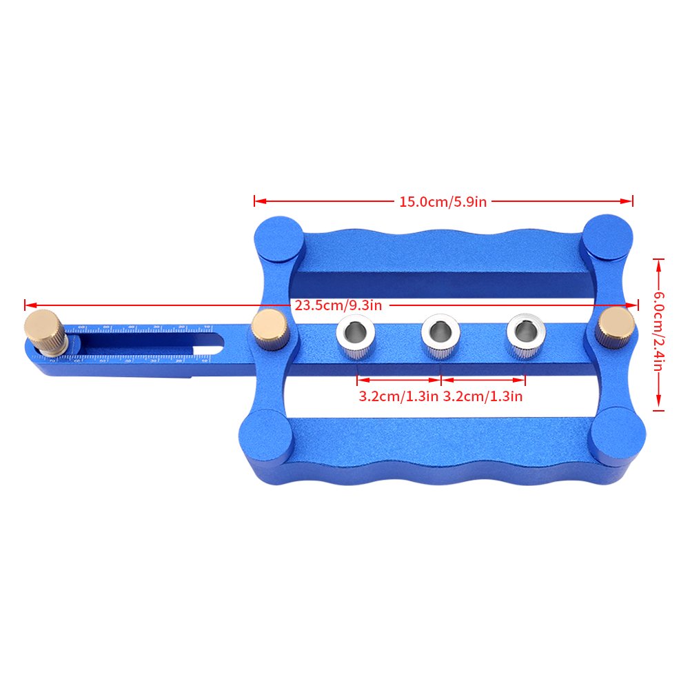 TOPINCN Doweling Jig Kit, 6/8/10mm Drilling Sleeves Self Centering Doweling Jig Wood Drill Holes Kit Precision Woodworking Hand Tools - Image 3
