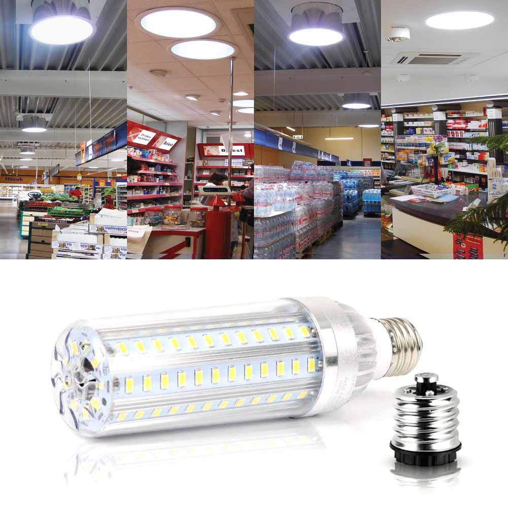50W Super Bright LED Light Bulb 500 Watt Equivalent E26 5400 Lm 6500K LED Bulb Daylight Brightest Corn Light for Office House Outdoor Garage Commercial Ceiling Warehouse Factory Barn