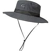 Oversized XL XXL Waterproof Sun Hat for Big Heads Mesh Bucket Hat Wide Brim Adjustable Packable Hiking Beach Fishing