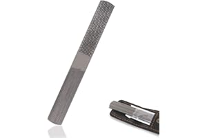 Multi-Function 4-in-1 File, High Carbon Steel Hand File, 4 Way Wood Rasp File with Flat/Half Round Sharps & Black Oxford Stor