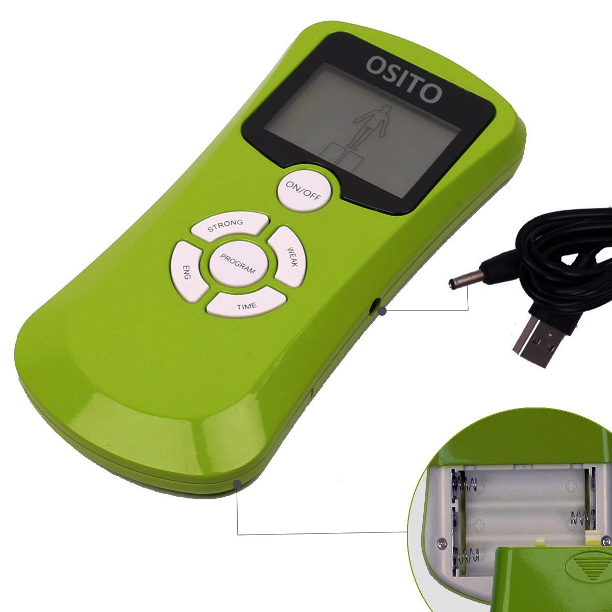 Dual Channel TENS Machine Muscle Stimulators with 9 Modes and 15 Levels and 4 Gel Pads for Pain Relief