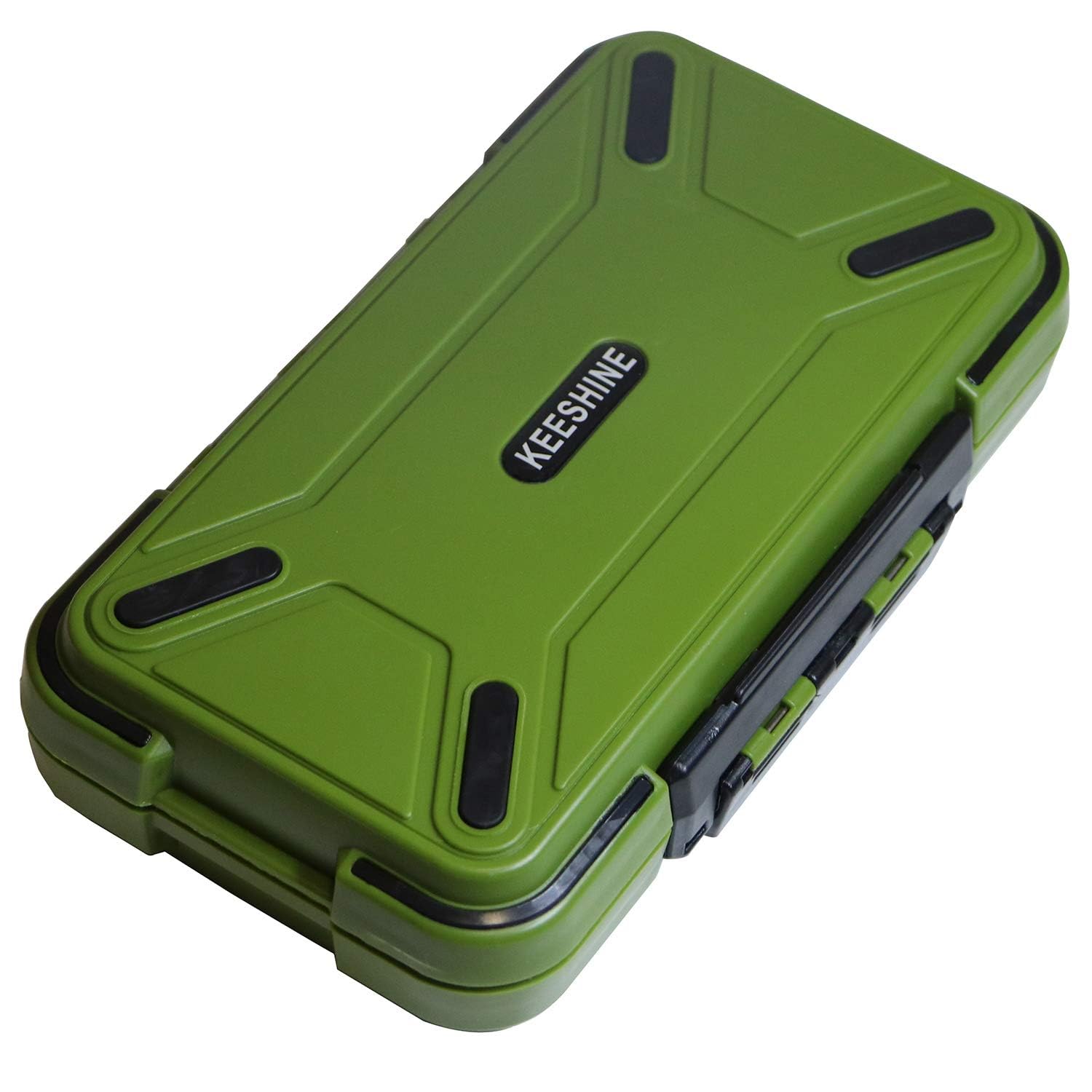 Photo 1 of KEESHINE Fishing Tackle Box, Floating Storage Box, Double-Sided Fishing Lure Box with Adjustable Dividers Jewelry Organizer Making Kit Storage Container for Lure Hook Beads Earring Tool(Green)