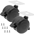 Weber Feststellrollen-Set Für Spirit 200/300 Grills – 2 Stück, 7,4 Cm Rollen, Inkl. Montageplatten