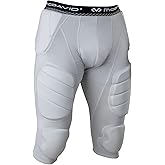 McDavid Mens Football Integrated 7 Pad ¾ Compression Tights, Protection for HIPS, Thighs, Tailbone & Knees, Adult