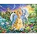 Bits and Pieces - 100 Piece Jigsaw Puzzle - Princess and Unicorn at Twilight - 100 pc Fantasy Jigsaw by Artist Adrian Chesterman