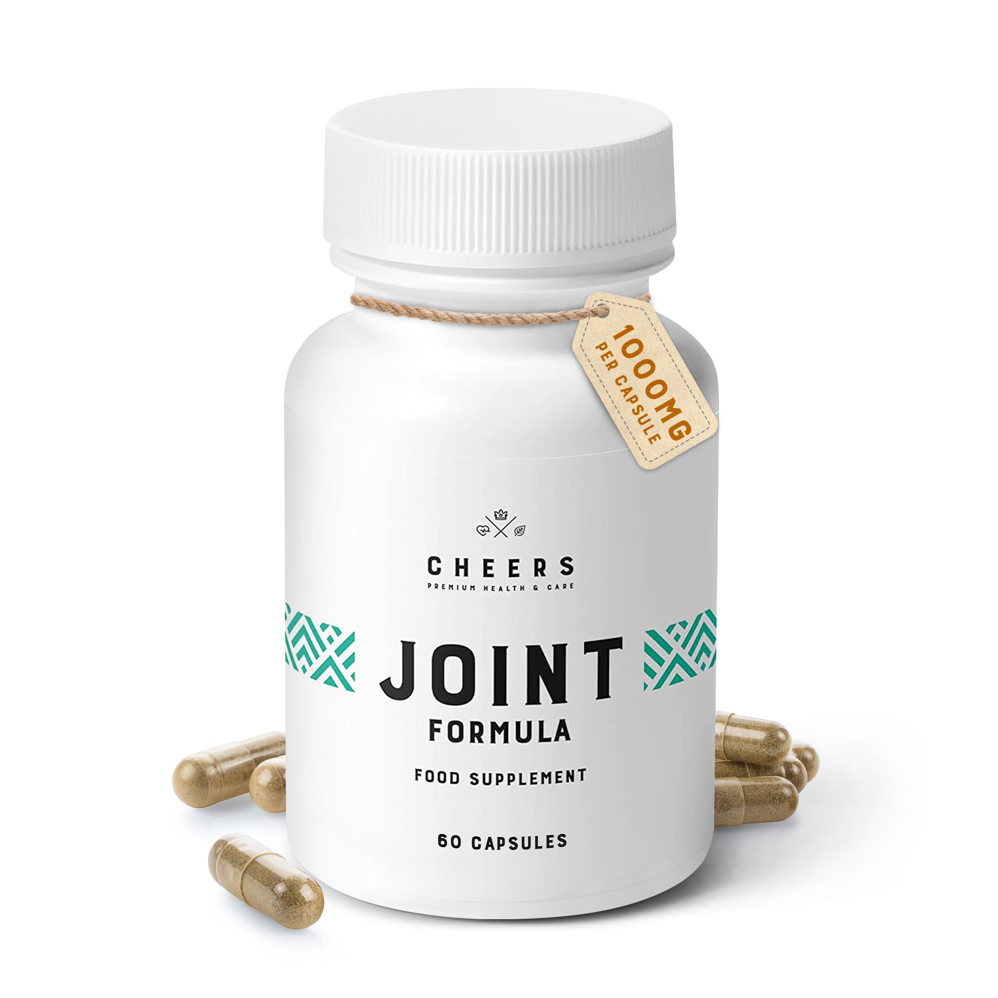 CHEERS - Joint Formula, 60 Capsules, Joint Support Supplement for Adults, Joint Health Supplement with Vitamin C, D and Manganese, Bone and Joint Supplement