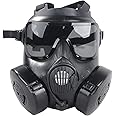 Full Face Airsoft Gas Mask Tactical Skull Dummy Toxic Game Mask for BB Gun CS Paintball Cosplay Costume Halloween Masquerade