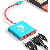 Switch 2 Dock Compatible with Nintendo Switch 2, Portable TV Docking Station with HDMI Type C Port USB Port Switch 2 Travel Dock Adapter TV Docking Station Dock Adapter for Switch 2/Switch/OLED