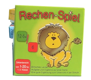 Rechen-Spiel Zahlenbereich 1-20 Lernkarten, leicht Lernen mit Karteikarten