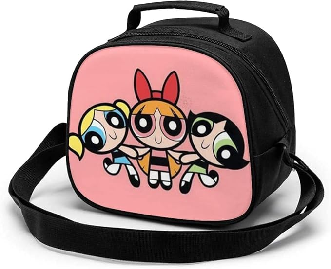 Kids Lunch Bag, Powerpuff Girls Reusable portable Lunch Tote Box Mini