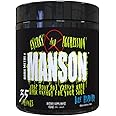 DARK METAL Inc. Manson High Stim Pre Workout Powder, Energy Focus Strength, Loaded with Beta Alanine L-Carnitine Caffeine Infinergy, 35 Srvgs, Blue Raspberry