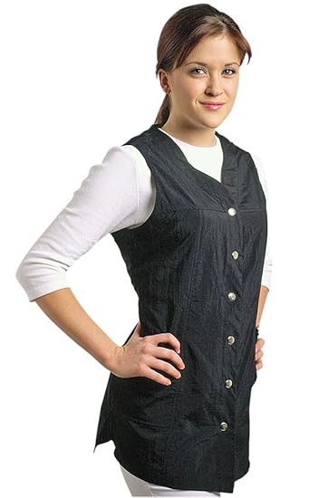 Amazon Com Sleeveless Black Salon Smock X Small Size 0 4
