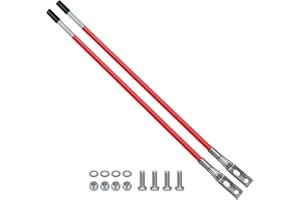 C CLINK Snow Plow Blade Markers/Guides Kit 27" 304L Stainless Steel Base Hardwares Fit for Blizzard Boss Sno-Way Western Snowplows 62265 & Many More Pickup truck SUV UTV ATV