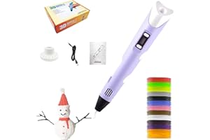 Nonadefor 3D Pen for Kids & Adults,3D Printing Pen with LCD Display & Speed Control,3D Printer Pen Kit with PLA Filament,Cray