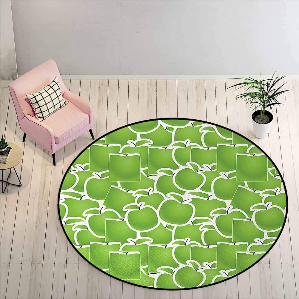 LiHomecurtain Alfombra Verde Fresco Variedad de Juicy Frutas de