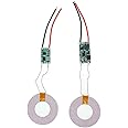 Abovehill Qi Wireless Charging Module Inductive Charger Transmitter +Receiver Power Supply Module DC 5V 2A (Coil Outer Diameter 43mm)-1 Pair