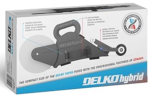 DELKOhybrid drywall taping tool. The perfect blend of the ZÜNDER and DELKOtaper, combining their best features to create the 