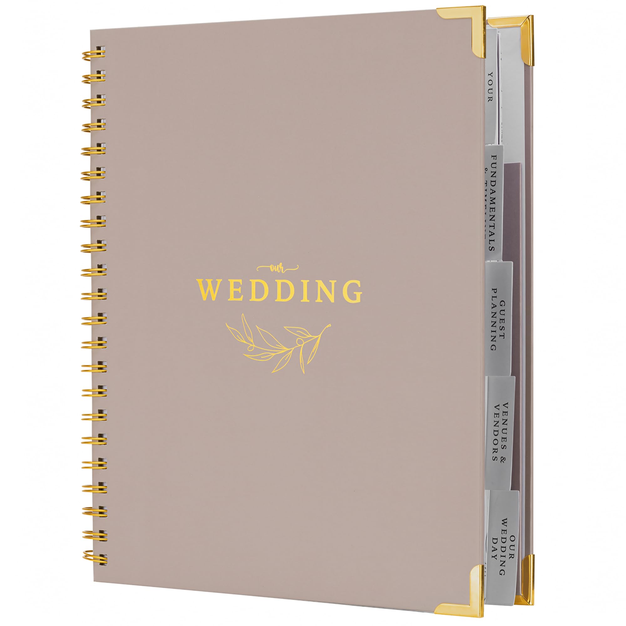 Photo 1 of Your Perfect Day Wedding Planner Book and Organizer - Wedding Planner Book - Bridal Planning Binder with Countdown Calendar - Bride Gifts - (Meadow Gold)