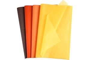 CHRORINE 60 Sheets Tissue Paper Multicolor Art Gift Autumn Wrapping Paper for Thanksgiving Harvest Birthday Party DIY and Craft Decor (Autumn)