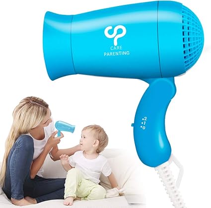 Childs Hairdryer Careparenting Mini Foldable Compact Travel Hair