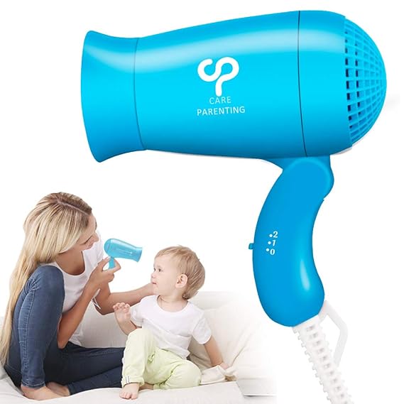 Childs Hairdryer, Careparenting Mini Foldable Compact Travel Hair Dryer