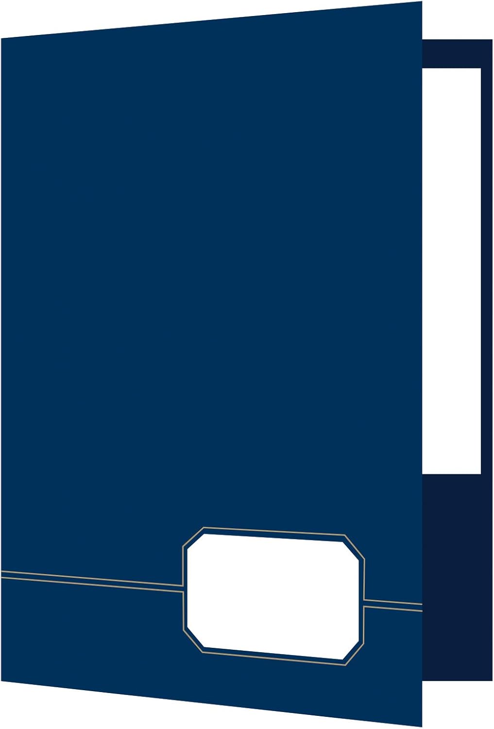 Oxford Monogram Executive Twin Pocket Folders, Letter Size, Black with Gold Foil Trim, 4 Pack (04161EE) : Project Folders : Office Products