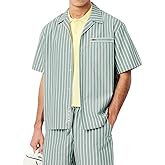 Lacoste Men's Relaxed Fit Striped Short Sleeved Shirt