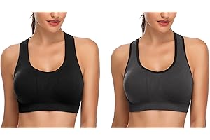 MIRITY Women Racerback Sports Bras - High Impact Workout Gym Activewear Bra