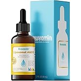 Nuvamin – Liquid Liposomal Vitamin A & D3 Drops with K2 for Baby Toddlers Kids & Adults, 800 IU/mL, 2 Fl.Oz (60ml), 120 Daily Serving, Great Taste - All Natural - Superior Absorption, Lemon Flavor