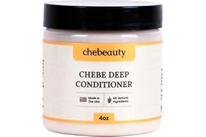 Chebeauty Chebe Deep Conditioner for Hair Growth - Enriched with Chebe Powder, Castor Oil, Aloe Vera, and Natural Roots - Detangle and Deeply Hydrate (4 Oz)