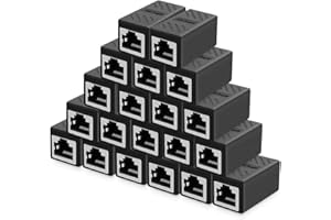 UEYGHEP 20PCS Ethernet Cable Extender,RJ45 Cat 5 Cat 6 Cat6a Coupler, Extender Connector Female to Female RJ45 Ethernet Coupl