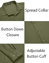 COOFANDY Men's Long Sleeve Shirts Casual Big and