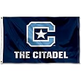 College Flags & Banners Co. Citadel Bulldogs Wordmark Logo Large Grommet Banner Flag