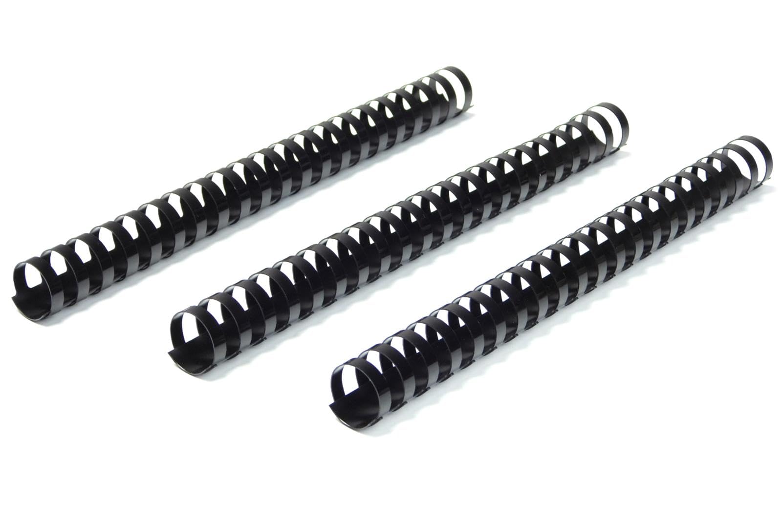 RAYSON Plastic Binding Combs, 190 Sheets, 21 Rings, 22 mm Comb Binder Spines, A4, Black, Pack of 36