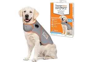 Thundershirt Dogs Clothing Thundershirt Dog Anxiety Jacket, Platinum, X-Large US