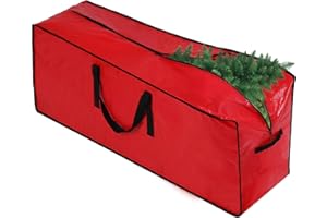 BIEBOS Artificial Large Christmas Tree Storage Case Bags With Handles,Fits Up To 7 Ft Artificial Trees Zippered Bag Protects Against Dust, Insects And Moisture