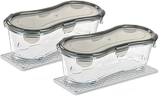 Genius Nicer Dicer Fun Glasschüssel-Set (6 Teile) die backofengeeignete Glasschüssel im Doppelpack für ein einzigartiges Kochvergnügen