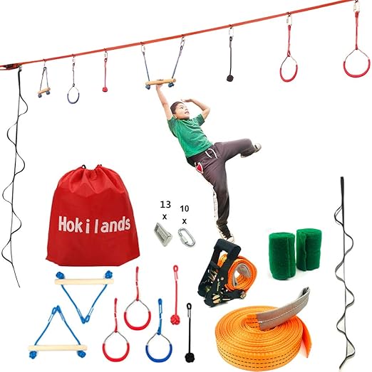 45 Foot American Ninja Warrior Training Equipment For Kids Teens Adult