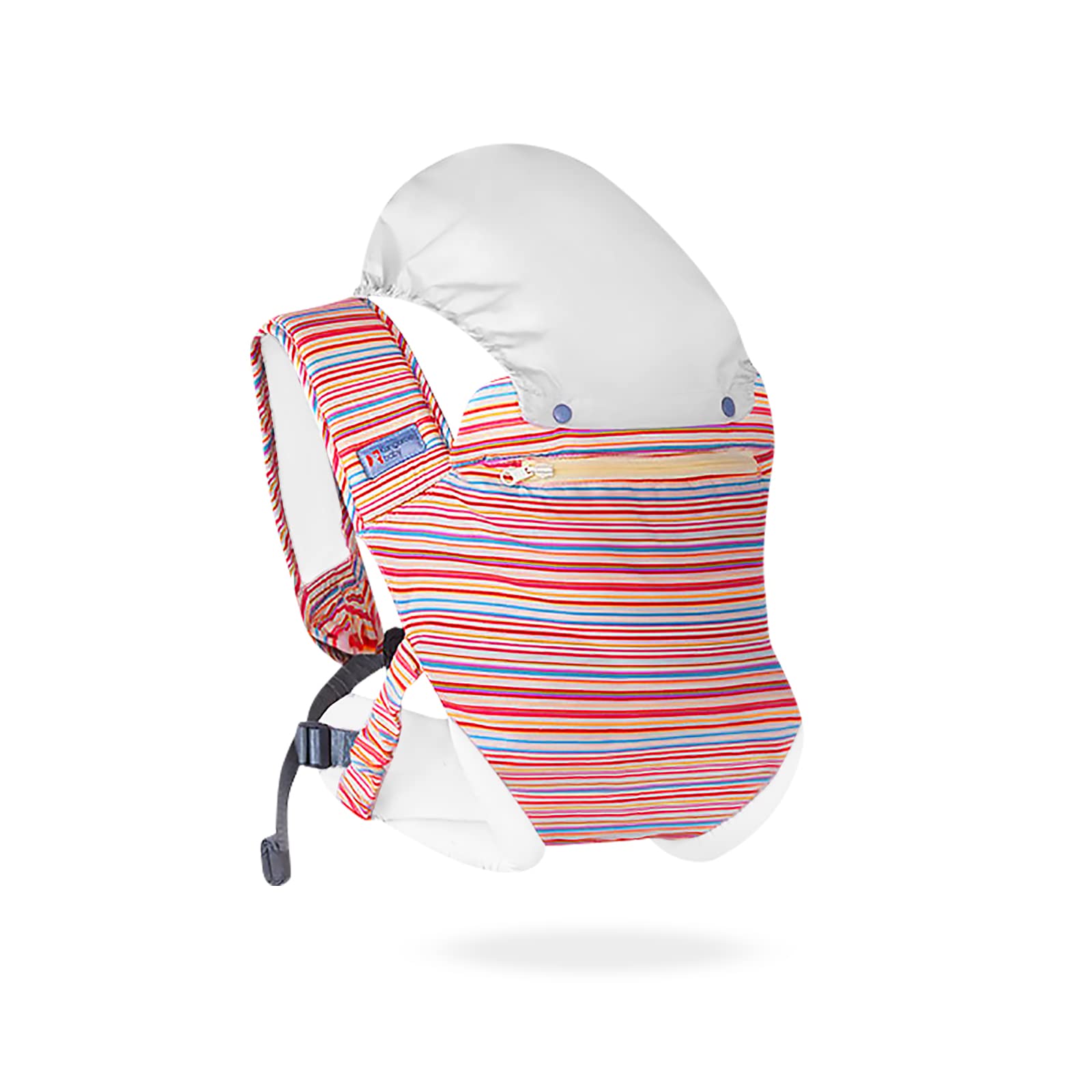 SONARIN Portable Baby Carrier, 3-in-1 Lightweight Breathable Baby Wrap Carrier Ergonomic Child Carrier Backpack,Multi-Function for Newborn and Toddler 0 to 36 Months(Rainbow)