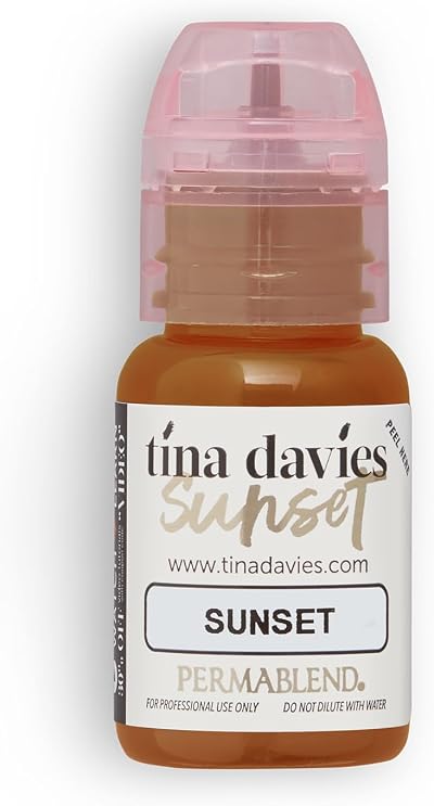 Tina Davies Sunset Pigment 1/2oz Permanent Eyebrow Makeup High Retention