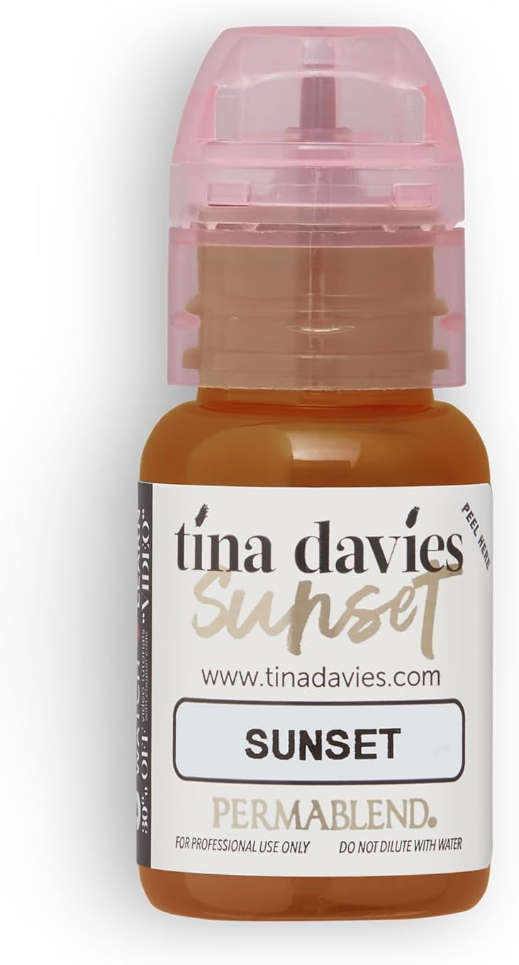 Tina Davies Sunset Pigment 1/2oz Permanent Eyebrow Makeup High Retention