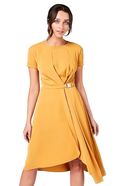 gold wrap dress uk