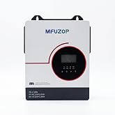 MFUZOP 12V 1800W Hybrid Solar Inverter,12V DC to 110/120V AC,Pure Sine Wave | Inversor Built in 100A MPPT Charger,Max. PV Input 2500W 300Vdc, Off Grid Inverter, for Lead Acid/LiFePO4,Home Backup