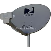 NEW - Complete KIT: Directv HD Satellite Dish w/Digital SWM3 DSWM3 LNB 20 Tuners + RG6 COAXIAL Cables Included Ka/ku Slim Line Dish Antenna SL3 Single Output