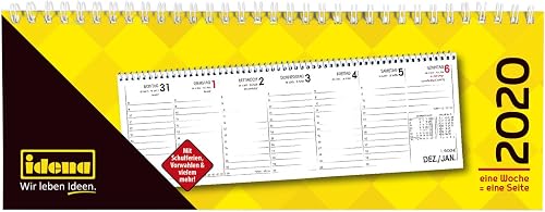 Download Idena 11402 Calendrier de table 2020, quer, 1 semaine, 1 page, 28, 7 x 11 cm PDF
